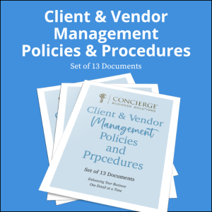 Client and Vendor Management Procedures