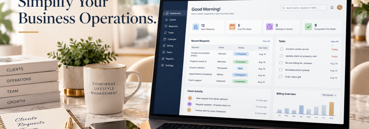 business systems software for lifestyle management company